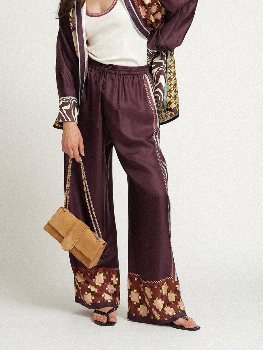 ALEMAIS wilson silk pant